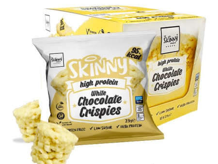 The Skinny Food Co High Protein Crispies 10x23g White Chocolate For Cheap