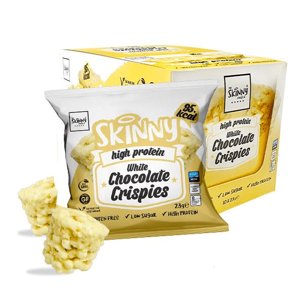 The Skinny Food Co High Protein Crispies 10x23g White Chocolate For Cheap