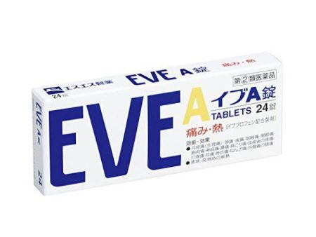 EVE A 24Tablets 止疼片 24粒 缓解日常生理痛+头痛 Supply